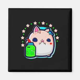 Self Care Cat Sticker Magneet