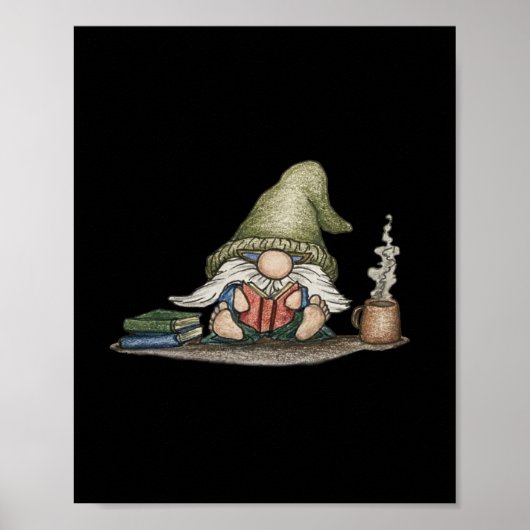 Self Care Gnome Sticker Poster (Voorkant)
