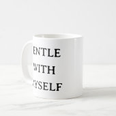 Self-care Mok - zacht met mezelf aangepaste cup (Voorkant links)