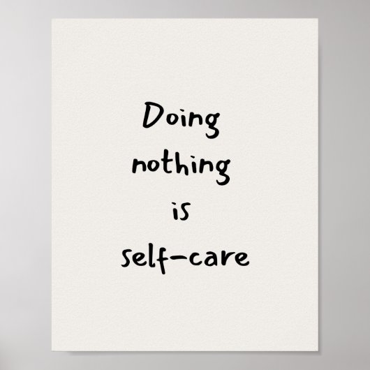 Self-care quote poster (Voorkant)