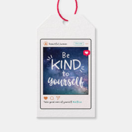 Self Care Tip - Wees aardig voor jezelf Cadeaulabel