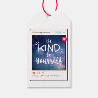 Self Care Tip - Wees aardig voor jezelf Cadeaulabel