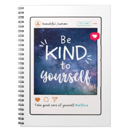 Self-care tip - Wees aardig voor jezelf Notitieboek