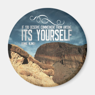 Self Commitment Inspirerend Magnet Magneet