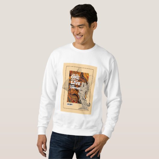  Self Control Motivational sweatshirt (Devant entier)
