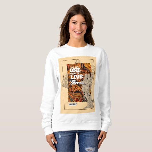 Self Control Motivational sweatshirt (Voorkant volledig)
