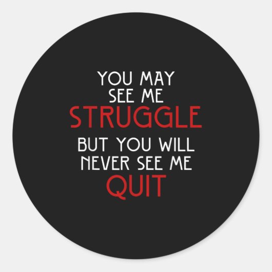 Self Employed Lancer New Quote Gift Retro Design Ronde Sticker (Voorkant)