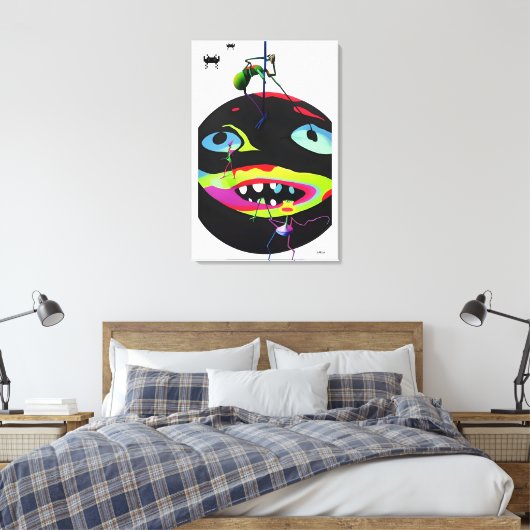 Self-Generated Stress Monsters Canvas Afdruk (Insitu (Slaapkamer))