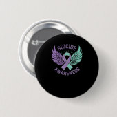 Self Harm Awareness Sticker 1 Ronde Button 5,7 Cm (Voorkant /achterkant)