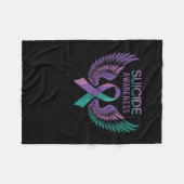 Self Harm Awareness Sticker Fleece Deken (Voorkant (Horizontaal))