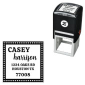 Self Inking 1,5-inch x1,5-inch Sjabloon stempel (In situ)