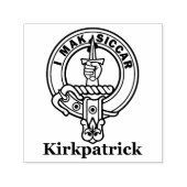Self-Inking Clan Kirkpatrick Crest Rubber Stamp Zelfinktende Stempel (Design)
