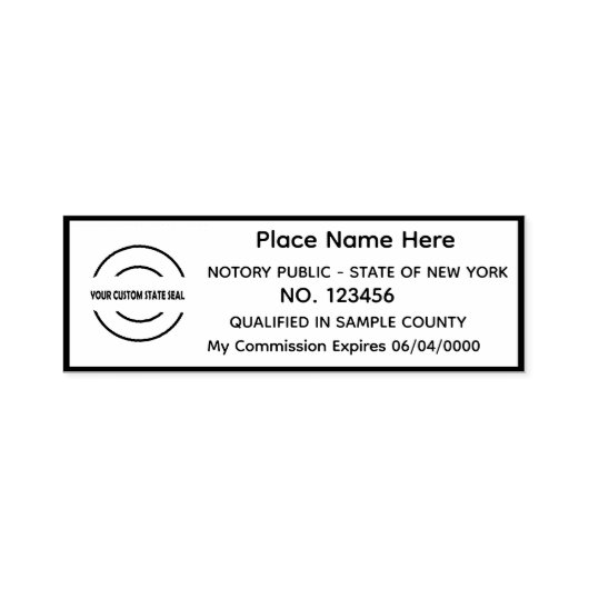 Self-inking gepersonaliseerde notaris openbare ste  zelfinktende stempel (Design)