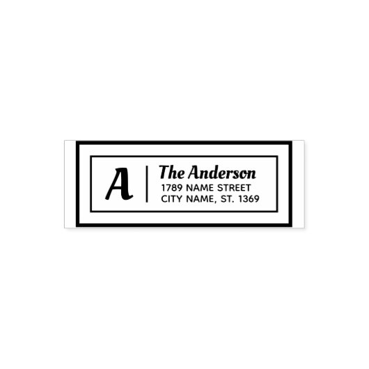 Self Inking Return Address Stamp Zelfinktende Stempel (Design)