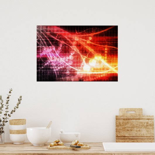 Self Learning Technology Artificial Intelligence Poster (Keuken)