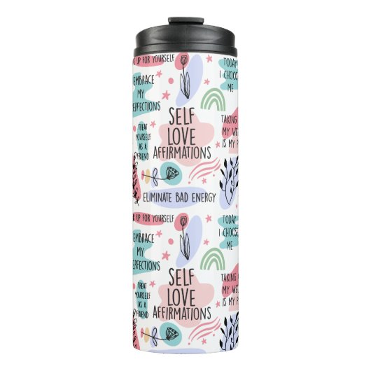Self Love Affirmations Thermosbeker (Voorkant)