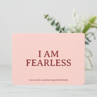 Self-Love Card, Inspirational & Fearless Card Feestdagenkaart