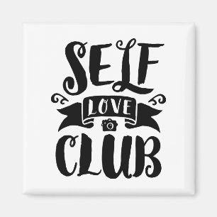 Self Love Club Custom Background Color Magneet
