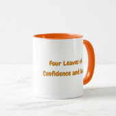 Self Love Four Leaf Clover Motivatie Mok (Voorkant rechts)