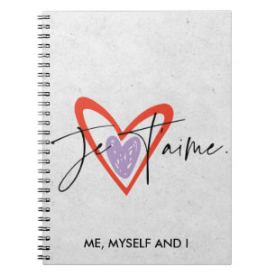 Self Love Notitieboek, minimalistische Franse dank Notitieboek