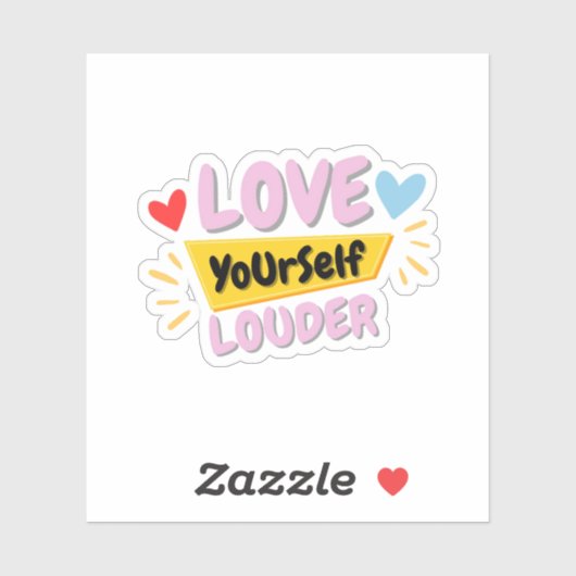 Self Love Quote Sticker (Feuille)