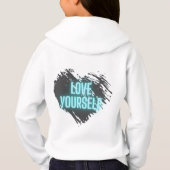 "Self-Love Sweat - shirt à capuche with Heart Desi (Dos)