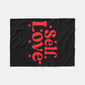 Self Love Valentines Day Self Care Womens  Fleece Deken (Voorkant (Horizontaal))