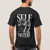 Self Mastery Motivational Black Tee T-shirt (Achterkant)