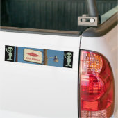 "Self Parking" UFO Alien Sign Bumpersticker (Op Truck)