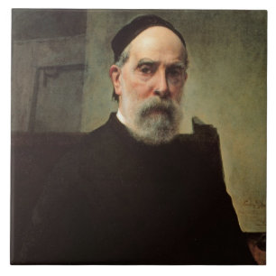 Self Portrait, 1878 (olie op canvas) Tegeltje