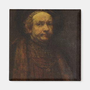 Self Portrait as an Old Man, c.1664 (olie op canva Magneet