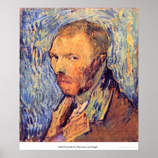 Self-Portrait by Vincent van Gogh Poster (Voorkant)
