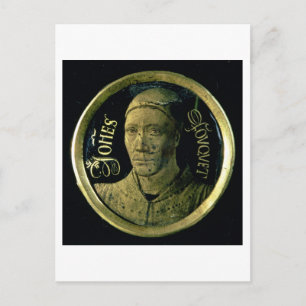 Self portrait medallion, c.1450 (amel op koper) briefkaart