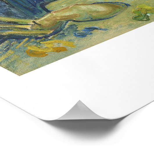 "Self Portrait" met Palette, Vincent van Go Poster (Hoek)