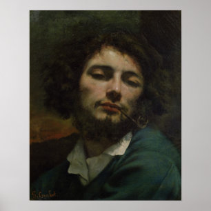 Self Portrait of, The Man with a Pipe, c.1846 Poster
