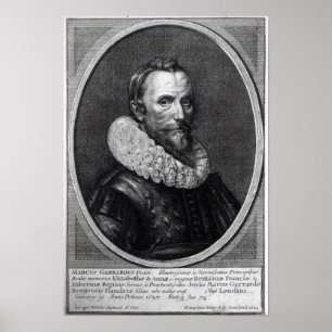 Self Portreit the Younger Gheeraerts, Poster