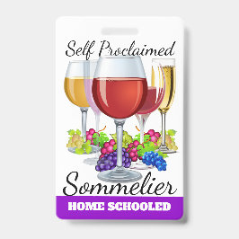 Self ProclaimSommelier Badge