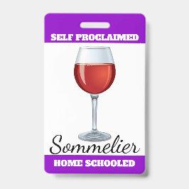 Self ProclaimSommelier Badge