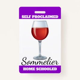 Self ProclaimSommelier Badge