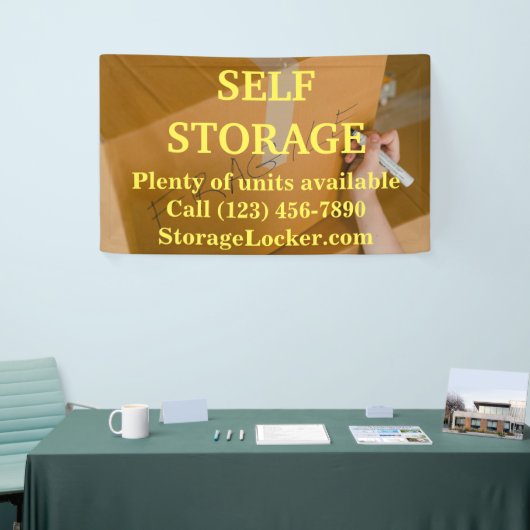 Self Storage Edit Text Spandoek (Beurs)