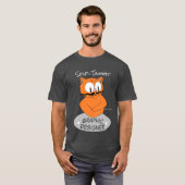 Self-Taught GRAPHIC DESIGNER Mustache Cat T-shirt (Voorkant volledig)