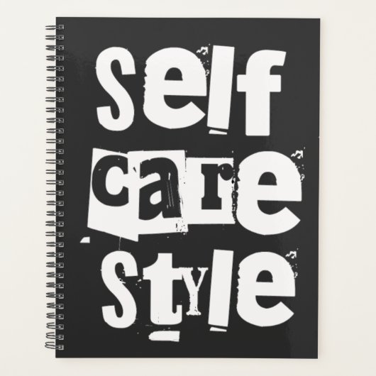 Selfcare style, mental health positivity planner (Voorkant)