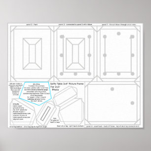 Selfie 3x4 Afbeelding Lijst voor 2x3 foto afdrukba Poster