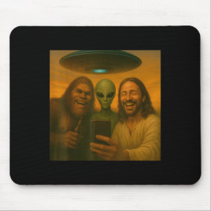Selfie Bigfoot Jezus Alien - Cryptid Grappig Sasqu Muismat