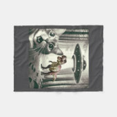 Selfie Cat Dinosaur T Alien UFO Rex Fleece Deken (Voorkant (Horizontaal))