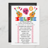 Selfie Challenge spel Verjaardagsfeestje fiesta Kaart (Voorkant / Achterkant)