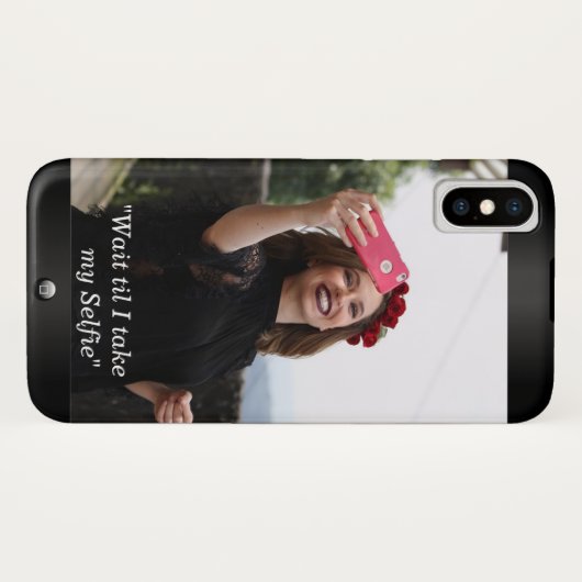 Selfie coque iphone photo (Dos (Horizontal))