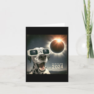 Selfie Dalmatische Kinder Mannen Zonsverduistering Kaart