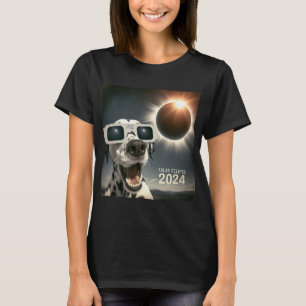 Selfie Dalmatische Kinder Mannen Zonsverduistering T-shirt