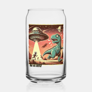 Selfie Dino UFO : Panique Vintage (Mug, verre, tas